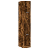 Apothecary Cabinet Smoked Oak 30x41x174.5 cm Engineered Wood 3309631
