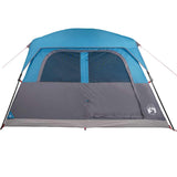 Family Tent Cabin 6-Person Blue Waterproof 94546