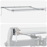 Retractable Awning Yellow 400 x 200 cm Fabric 3329834