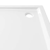 148907 Square ABS Shower Base Tray White 80x80 cm