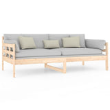 Day Bed Natural Pine Solid Pine Wood Single size 820367