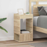 End Table 2 pcs Sonoma Oak 30 x 30 x 56 cm Engineered Wood 890933