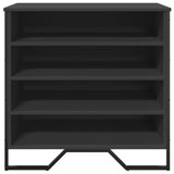 Shoe Cabinet Black 80x38x78 cm Engineered Wood 848649
