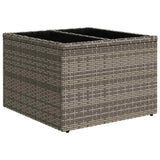 Outdoor Sofa with Cushion 6 pcs Grey Poly Rattan 3345329