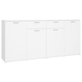 ZNTS Sideboard White 160x36x75 cm Engineered Wood 3074927