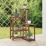 Flower Stand 62.5x61.5x101.5 cm Solid Wood Fir 362883