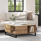 Coffee Table Artisan Oak 80 x 80 x 36.5 cm Engineered Wood 881670