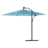 Garden Parasol with Steel Pole Blue 246x246x230 cm 4005075