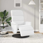 Recliner Chair White 71 x 98 x 106 cm Faux leather 42018589
