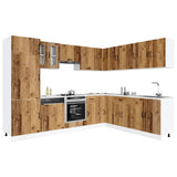 14 Piece Kitchen Cabinet Set Kalmar Old Wood Engineered Wood 3314979