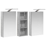 Bathroom Cabinet Set 3 pcs 80 x 10.5 x 50 cm Engineered wood 3403661