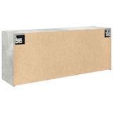 Bathroom Wall Cabinet Concrete Grey 100x25x40 cm Engineered Wood 860106