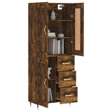 Highboard Smoked Oak 69.5x34x180 cm Engineered Wood 3199990