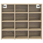 Shoe Cabinet Sonoma oak 77.5 x 30 x 67 cm Engineered wood 808714