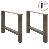 Coffee Table Legs Natural Steel 2 pcs 70x cm Steel 4013291