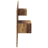 Headboard with Cabinet 3 pcs Old Wood Engineered Wood 3415737