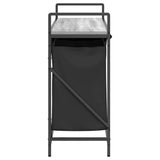 Laundry Basket 3 Compartments with Shelf Grey Sonoma 859063