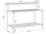 Outdoor Potting Bench 111.5 x 48.5 x 107 cm Solid Acacia Wood 903086