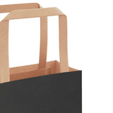 Paper Bags 250 pcs with Handles Black 32x17x44 cm 4101874