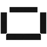 TV Cabinet 8 pcs Black 3409142