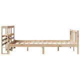 Bed Frame with Headboard without Mattress 120x200 cm 3305967
