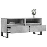 TV Cabinet Concrete Grey 100x34.5x44.5 cm Engineered Wood 831248
