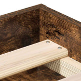 Bed Frame without Mattress Smoked Oak 90x190 cm Single 3203842