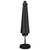 Garden Parasol with LED Lights and Base 230 x 230 cm Polyester 42036251