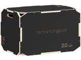Non-Slip Plyo Box, Corner-free Wooden Jump Box, 41 x 61 x 51 cm T3398P425122