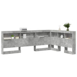 Storage Headboard Concrete Grey 120 cm Engineered Wood 3335480