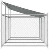 Dog Cage with Roof and Doors Grey 6x2x2 m Galvanised Steel 3209564