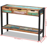Sideboard 3 Drawers Solid Reclaimed Wood 243273