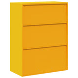Storage Cabinet Mustard Yellow 80 x 40 x 105 cm Steel 891691