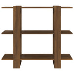 Book Cabinet/Room Divider Brown Oak 100x30x87 cm 813568