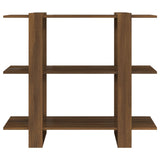 Book Cabinet/Room Divider Brown Oak 100x30x87 cm 813568