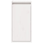 ZNTS Wall Cabinet White 30x30x60 cm Solid Wood Pine 813487