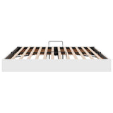 Storage Bed with Mattress Pure White 200 x 200 cm Faux leather 3369962