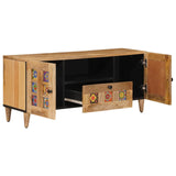 TV Cabinet Natural 105 x 33.5 x 46 cm Solid Mango Wood 4018274