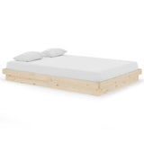 819907 Bed Frame without Mattress Solid Wood 140x200 cm