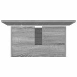 2 Piece Bathroom Furniture Set Grey Sonoma Engineered Wood 835698