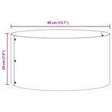 Planter Ring 5 pcs Silver 40 x 40 x 20 cm Galvanised Steel 873617