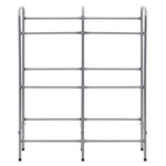 Storage Shelf for 6 Crates Silver 96x33x116 cm Steel 285213