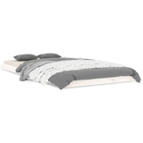 Bed Frame without Mattress White 100x200 cm Solid Wood Pine 823455