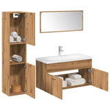 5 Piece Bathroom Furniture Set Artisan Oak Engineered Wood 3328604