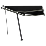 ZNTS Freestanding Manual Retractable Awning 300x250 cm Anthracite 3069699