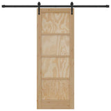 Sliding Door ORKDAL Brown 73.5 x 198.5 cm Solid pine wood 3333802