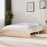 Bed Frame without Mattress Solid Wood 140x190 cm 814929