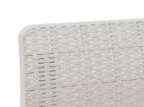 2-Seater Garden Sofa Rattan Look PP White 8011922
