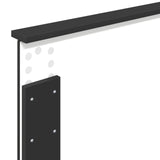 Bed Frame with Headboard Black 80 x 200 cm Engineered Wood 3408901
