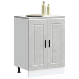 Kitchen Base Cabinet Porto Concrete Grey Engineered Wood 853921